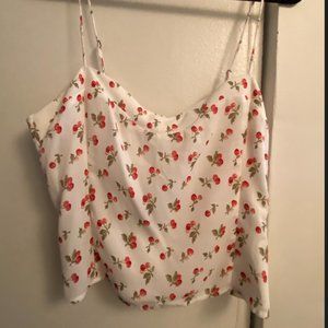 Abercrombie Cherry Top, Size L